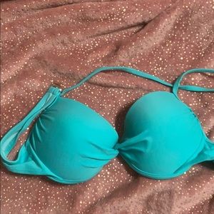 Tahiti Aqua Blue Push-up Bikini Top